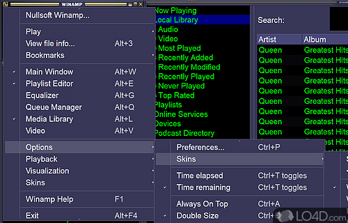 Plays all your favorite songs and stations - Screenshot of Winamp
