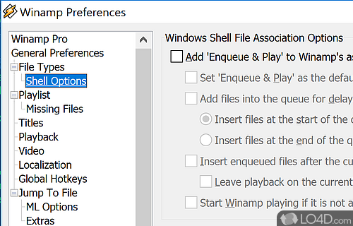 Will play MP3 audio files - Screenshot of Winamp