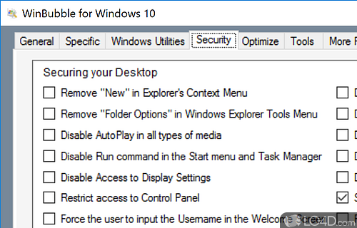 WinBubble for Windows 10 screenshot