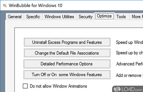 WinBubble for Windows 10 screenshot