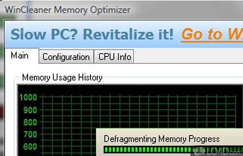 WinCleaner Memory Optimizer Screenshot