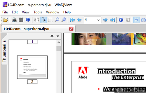 Bookmarks, annotations and other handy tools - Screenshot of WinDjView