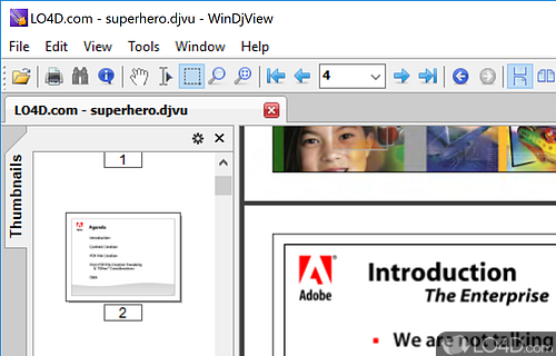 A reliable and efficient DjVu viewer - Screenshot of WinDjView
