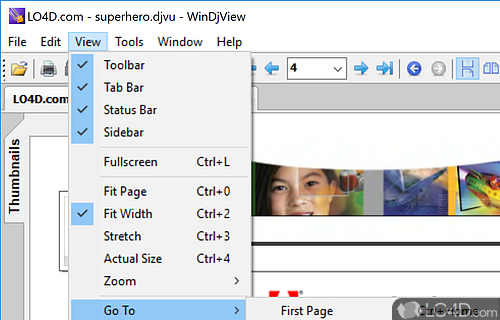 Bookmarks and annotations - Screenshot of WinDjView