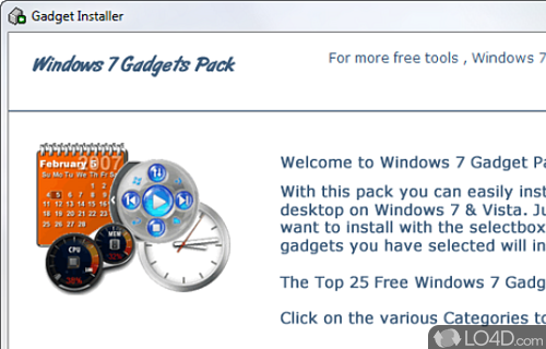 Windows 7 Desktop Gadgets for Windows 11