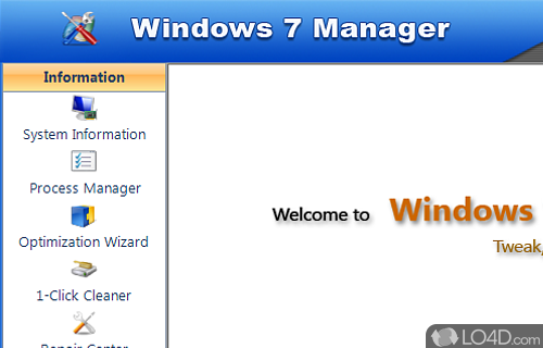 Screenshot of Windows 7 Manager - Tweak and optimize your Windows