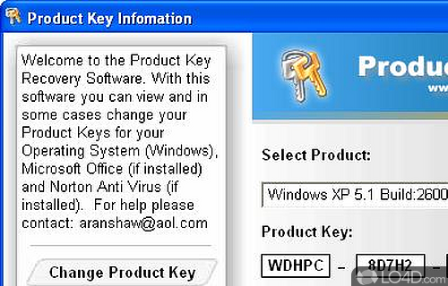 Windows and Office Product Key Viewer Screenshot