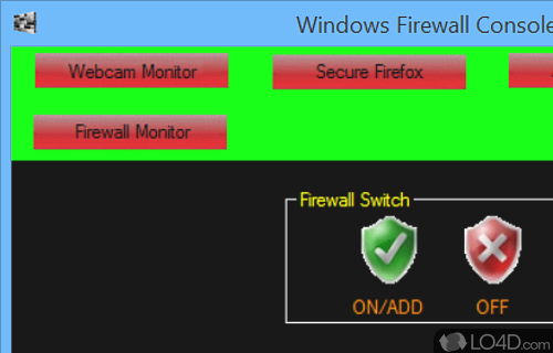 Windows Firewall Console Screenshot