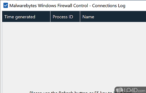User interface - Screenshot of Windows Firewall Control