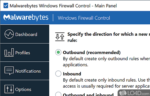Windows Firewall - Screenshot of Windows Firewall Control