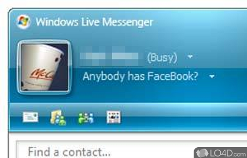 Screenshot of Windows Live Messenger 8 - User interface