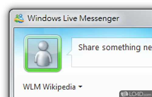 Screenshot of Windows Live Messenger - Chat and send files