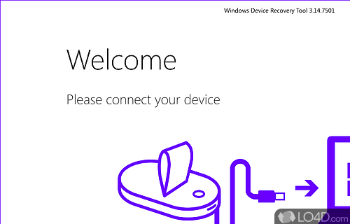 Restore smartphone's OS to a previous version if any errors - Screenshot of Windows Phone Recovery Tool