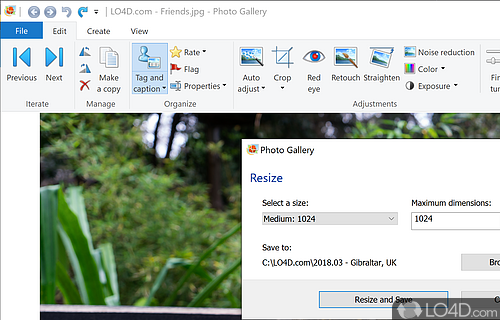 Old but still useful photo organizer and editor - Screenshot of Windows Photo Gallery