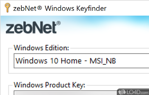 Windows Product Key Retriever Screenshot