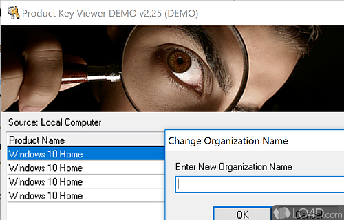 Windows Product Key Viewer Changer Screenshot