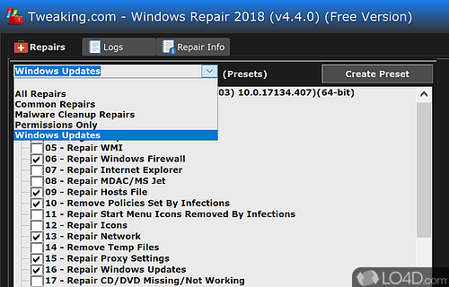 Uninstalled programs - Screenshot of Tweaking.com - Windows Repair