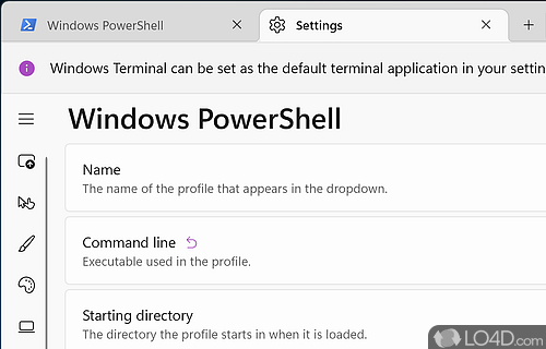 Command-line system administrator app - Screenshot of Windows Terminal