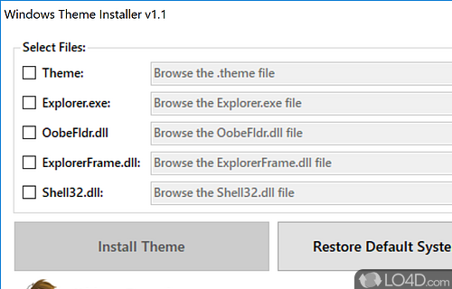 Screenshot of Windows Theme Installer - Install Windows & Vista themes easily