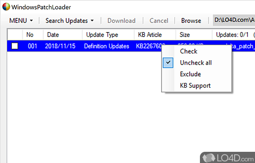WindowsPatchLoader screenshot