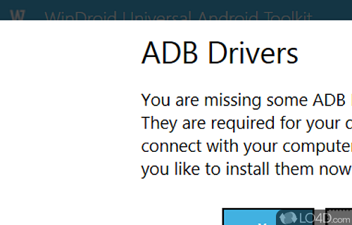 windroid toolkit unable to download adb driver