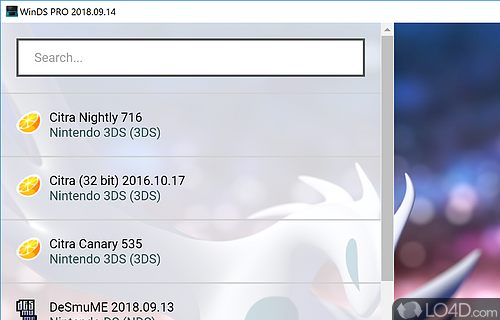 Emulator to play Nintendo DS or Game Boy games - Screenshot of WinDS PRO