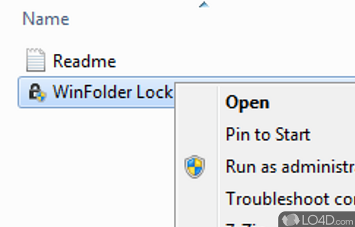 WinFolder Lock Pro Screenshot