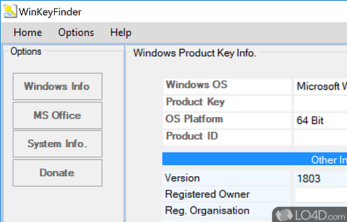 WinKeyFinder Screenshot