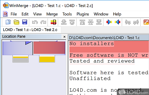 7-Zip - Screenshot of WinMerge