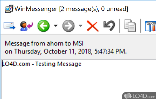 Convenient WinPopup replacement - Screenshot of WinMessenger