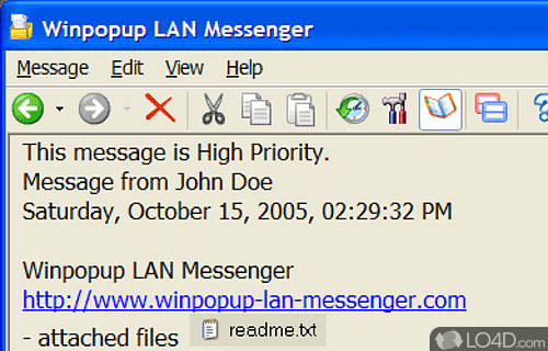Screenshot of LAN Messenger - A versatile messaging and chat tool