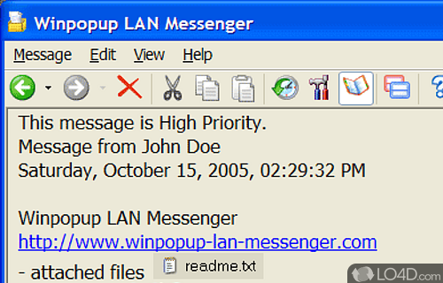 Winpopup LAN Messenger Screenshot