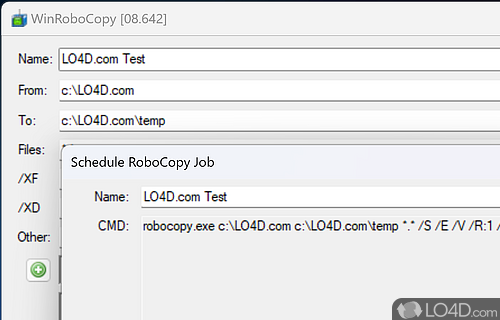 WinRoboCopy Screenshot