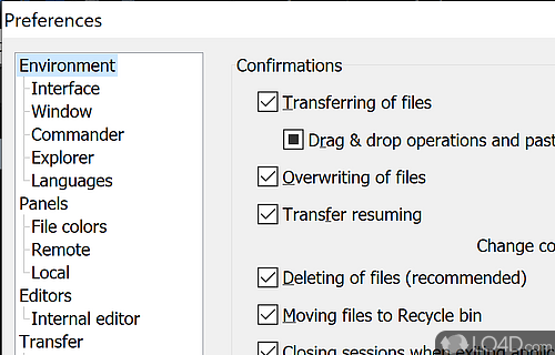 FTP client - Screenshot of WinSCP