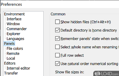 Commander - Screenshot of WinSCP