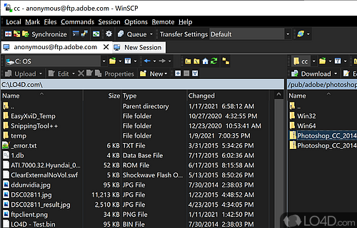 Freeware SFTP and SCP client for Windows using SSH - Screenshot of WinSCP