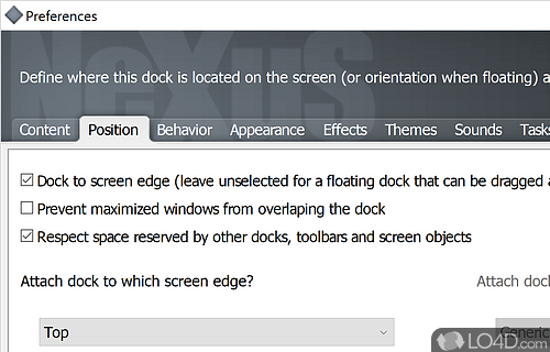 The Advanced Docking System for your Windows - Screenshot of Nexus