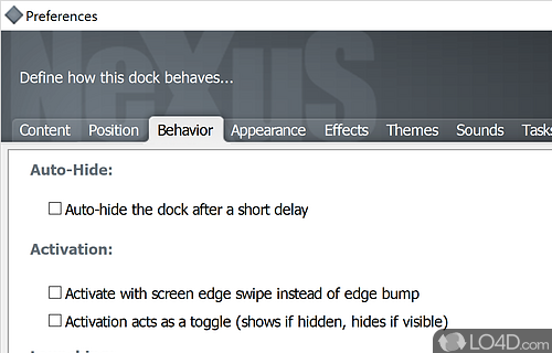 Professional dock for Windows - Screenshot of Nexus