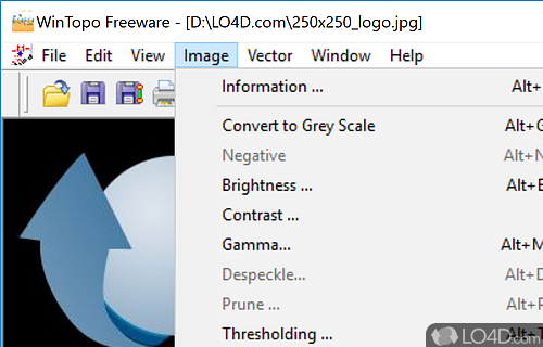 A Free Design & photography program for Windows - Screenshot of WinTopo