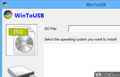 Install Windows directly from an USB drive, using an ISO image - Screenshot of WinToUSB