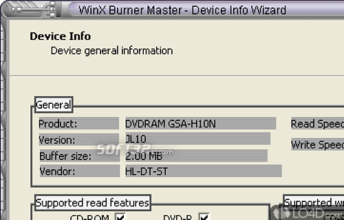 WinX Burner Master Screenshot