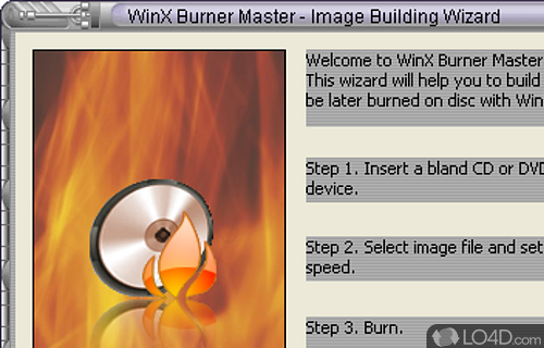 Screenshot of WinX Burner Master - Professional burning app