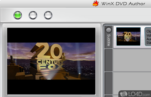 WinX DVD Author Screenshot