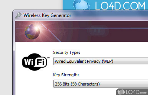 Wireless Key Generator Screenshot