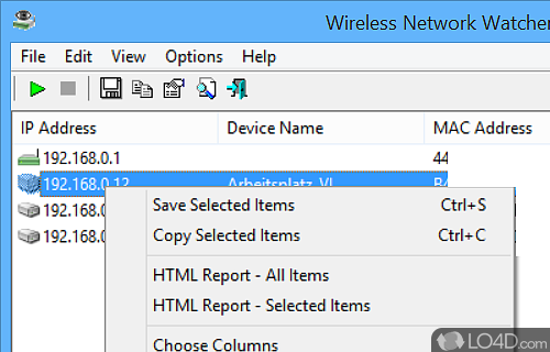 Wireless Network Watcher Screenshot