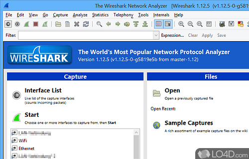 Portable Wireshark - Screenshot of Wireshark Portable