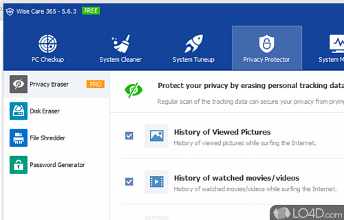Stabilize, Secure and Speed Up Your Windows PC with just one click - Screenshot of Wise Care 365