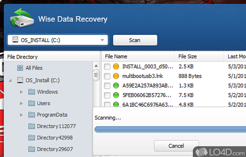 Wise Data Recovery Screenshot