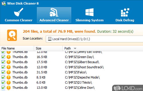 Visually appealing and easy to use - Screenshot of Wise Disk Cleaner