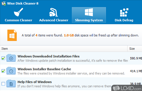 Get rid of junk files - Screenshot of Wise Disk Cleaner